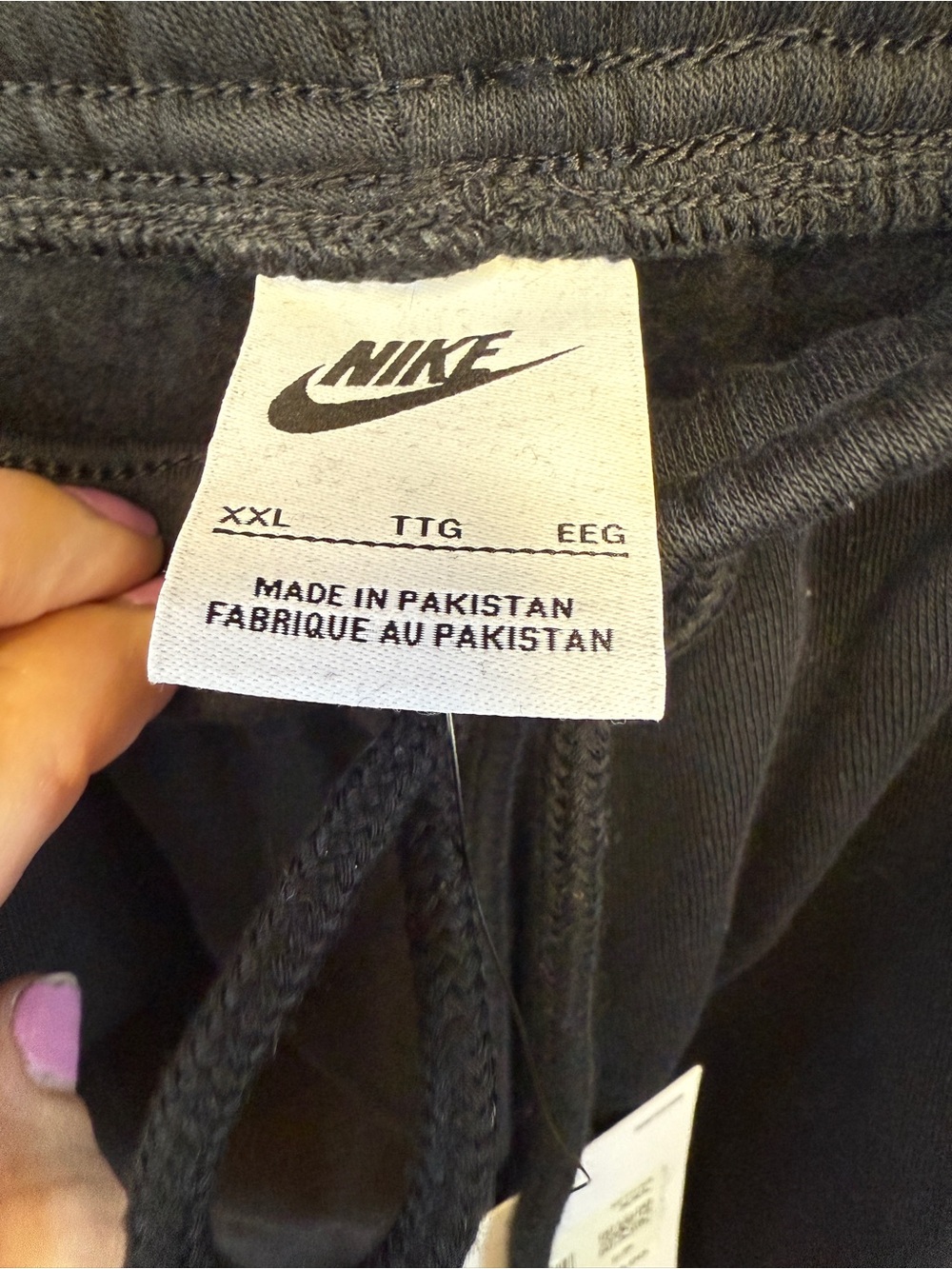Nike Men’s Open Hem Fleece Pocket Sweatpants, Black, Size XXL - Picture 4 of 16